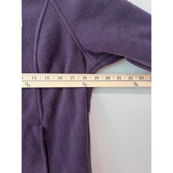 Columbia Womens Full-Zip Fleece Jacket Medium Purple Polyester - Picture 4 of 9